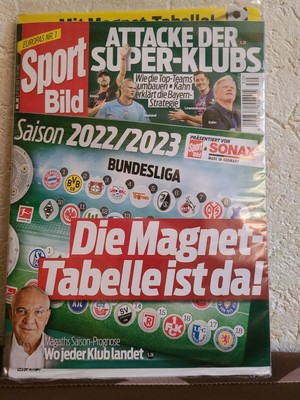SPORT BILD SONDERHEFT Mit Bundesliga 2022/2023 EUR 10,00