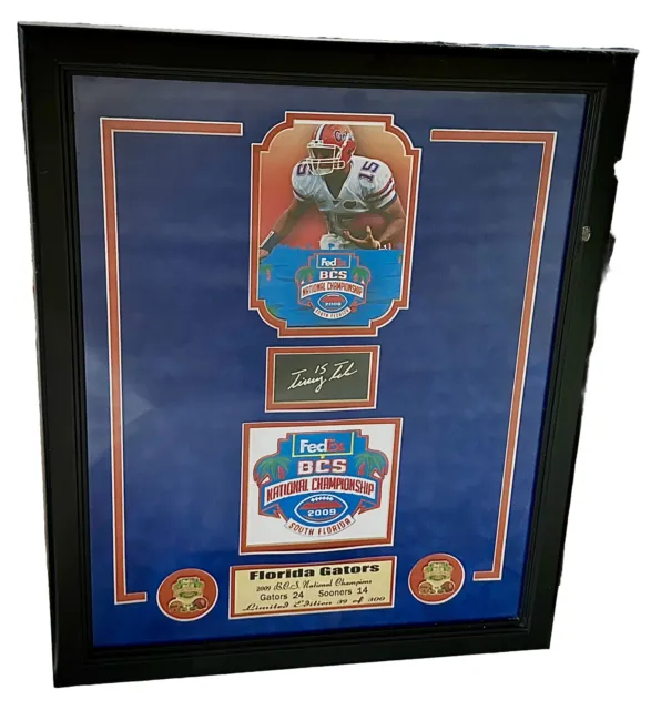 2009 BCS National Champ Florida Gator Picture Collage Tim Tebow Limited Edition