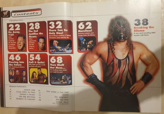 WWF WWE Magazine January 2002 Wrestling WCW 3