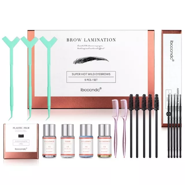 Brow Lamination Kit Sourcils Lifting Perming Lotion Kit avec Brush Cling F7881