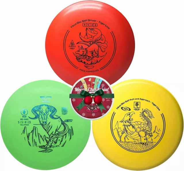 Yikundiscs Soft Disc Golf Set Wurfscheiben Flying Disc Flugsports Disc Golf Set