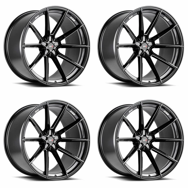 F4 4 Rim 20& SAVINI SV-F4 Black Forged Concave Wheels Rims Fits Porsche 981 ...