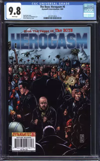 The Boys: Herogasm #6 Cgc 9.8 White Pages // Dynamite Entertainment 2009