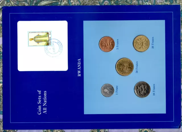 Coin Sets of All Nations Rwanda UNC 1977-1987 50,20 Francs 1977 1,10 Francs 1985
