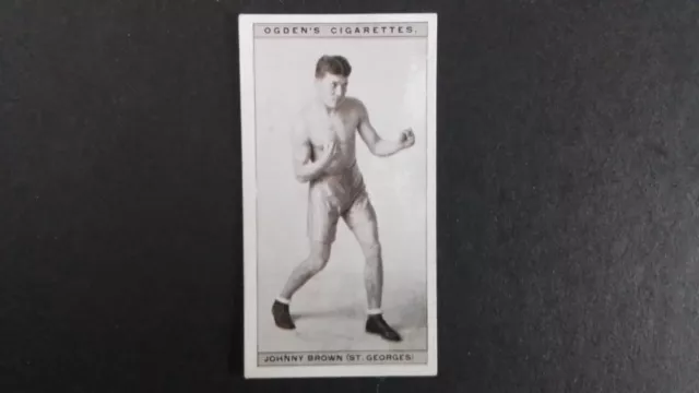 Ogden's 1928, Pugilisten In Aktion, Nr. 8, Johnny Brown, (St, Georges).