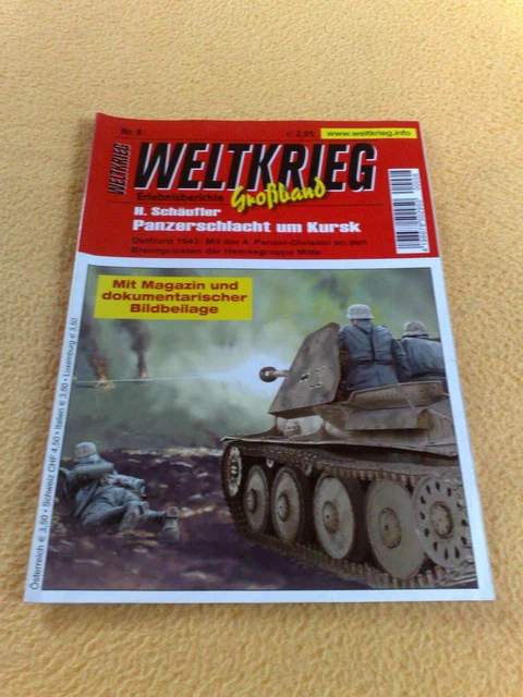 GUERRA MONDIALE GRANDE banda n. 8 battaglia corazzata di Kursk EUR 7,50
