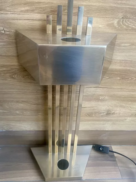 Bauhaus style table lamp, Design Attributed To Marcel Breuer , brass