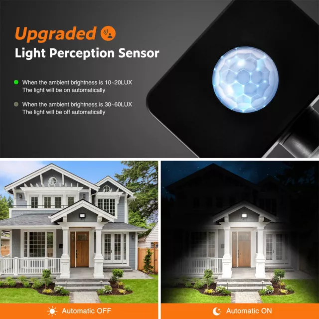 LED Foodlight Éclairage de sécurité et projecteurs Motion Sensor PIR Lights IP65 3