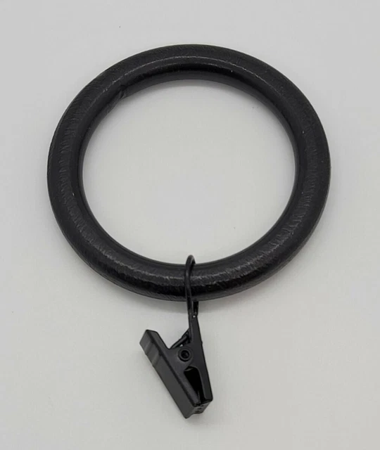 Pottery Barn Clip Rings Set Of 10 Large Cast Iron Black