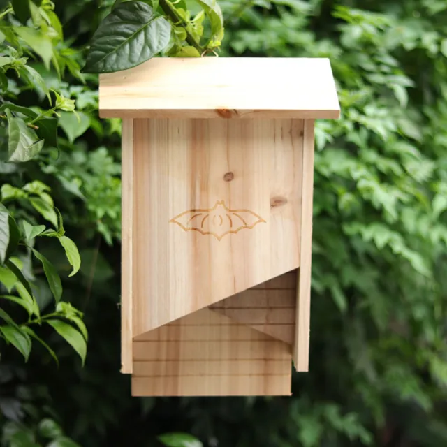 OutdoorBat Box refugio de murciélagos hecho a mano de madera, casa de murciélagos,