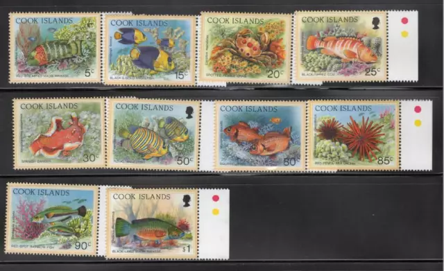 Cook Islands 1992 Marine Life - Reef Life 10v MNH