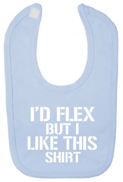 I'd Flex But Bib Funny Christening baby shower gifts for newborn babies boy girl