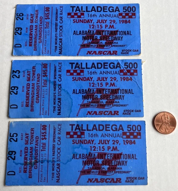 Plaque Métal Vintage Talladega 500 1979 - Reproduction 8x12 Pouces - Aspect Aluminium Brillant