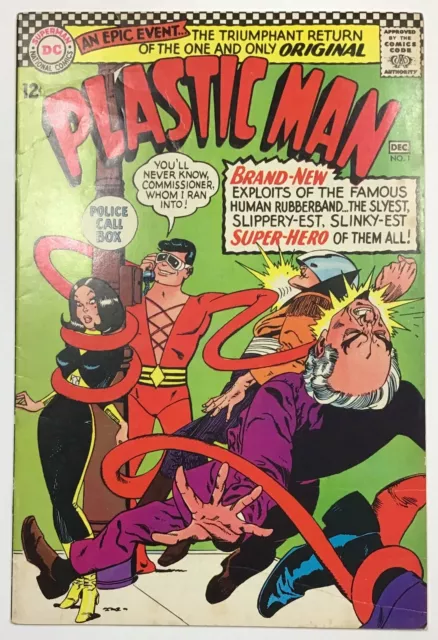 PLASTIC MAN #1 (DC Comics 1966) 1st appearance Silver Age PLASTIC MAN (VG/FN)