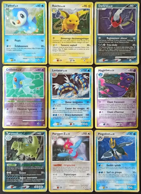 Lot 9 Cartes Pokémon Rares Diamant et Perle Promo Holo Reverse - FR