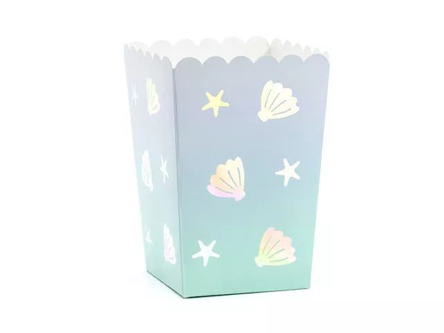 Popcorndosen Narwal, Mix, 7x7x12,5cm (1 VPE / 6 Stk.)