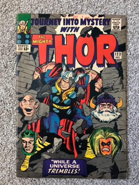 Marvel Silver-Age Comic Book:  Journey Into Mystery 123 with the Mighty Thor