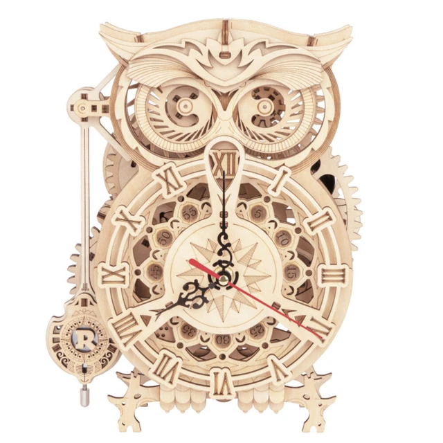 Casse-tête De L'horloge À Pendule Horloge Hibou Décoration D'intérieur Ancien