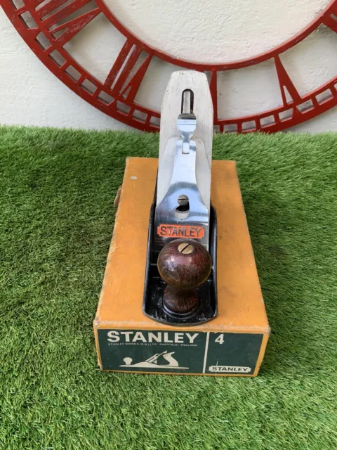 Vintage Stanley Bailey No 4 Made In England Wood Plane CL67