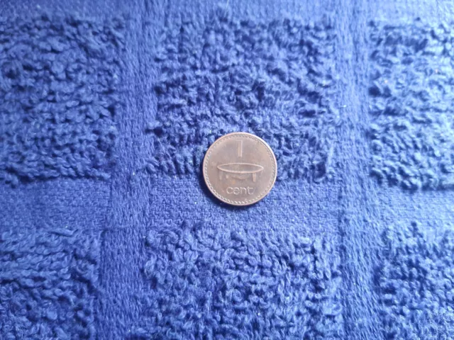 1990 - Elizabeth II - Fiji - 1 Cent Coin.