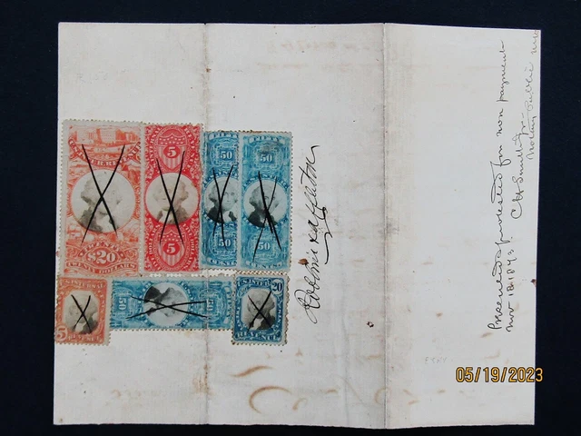 nystamps US Revenue Stamp # R111//R150 Used Rare Paid $2000  U2x1680