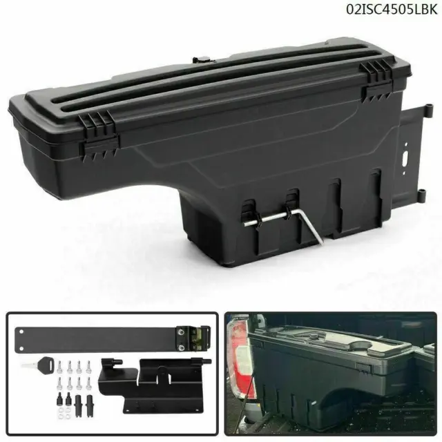 Storage Box Toolbox Driver Side Fit For 15-20 Chevy Colorado GMC Truck Bed