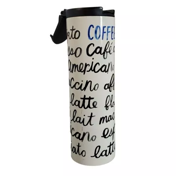 Kate Spade Stainless Steel Travel Tumbler Mug Cup Coffee 16 oz