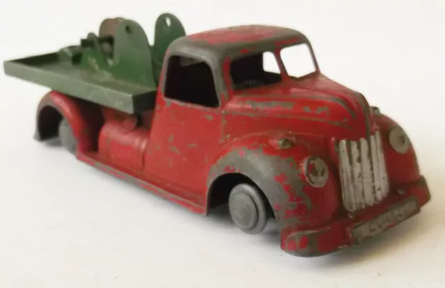 Chad Valley Wee-Kin - Cable Laying Truck Lorry - diecast clockwork - 1950s