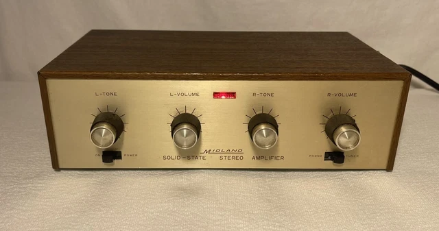 Récepteur Vintage Midland 19-520 - AM/FM/MPX, Solid State, Fonctionne, Taiwan