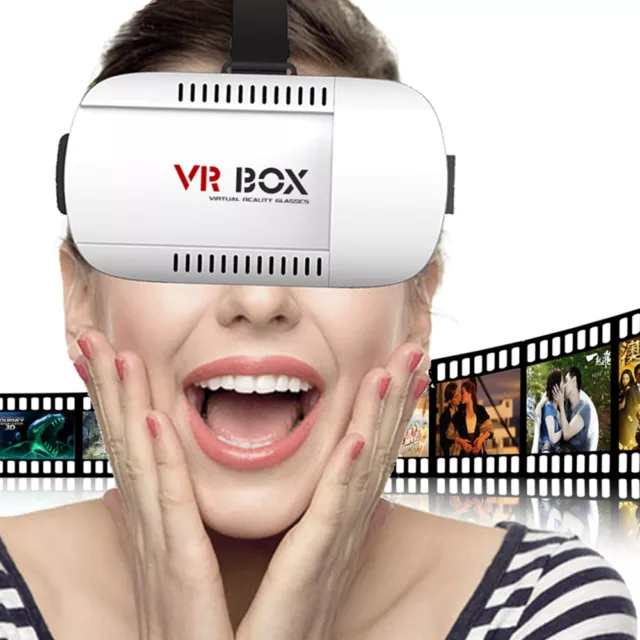 VR Boîte Lunettes Réalité' Virtuelle 3D Pour IPHONE Samsung Jeu Vidéo Film 360°