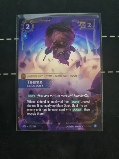 Teemo Leader Riftbound TEEMO - STRATEGIST - Riftbound TCG - Origins - #121 Foil $15.00 ...