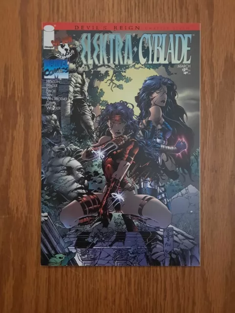 Devil's Reign Chapter 7 Elektra/Cyblade (Marvel/Image, 1997) 1st Printing