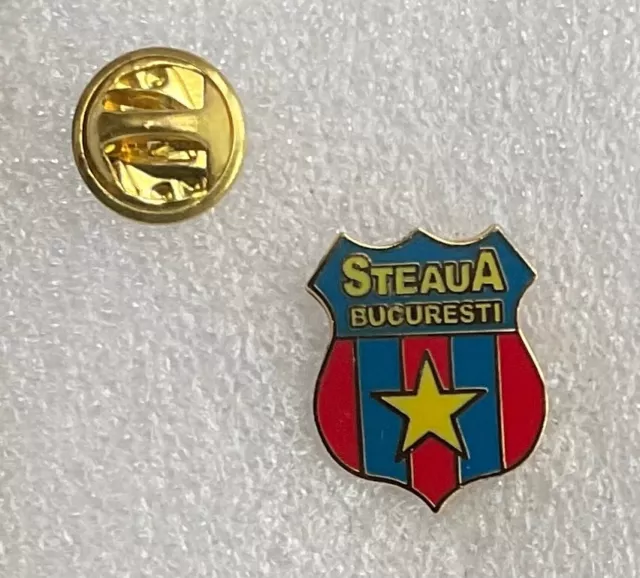 Romania Steaua Bucuresti Football Pin Enamel Red Star Army Club