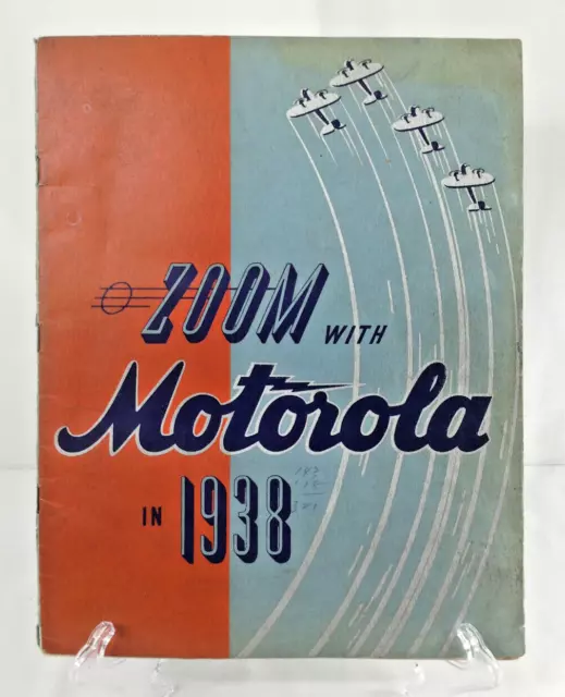 Zoom with Motorola in 1938 | Marketing Advertising Book Poster - Center detached