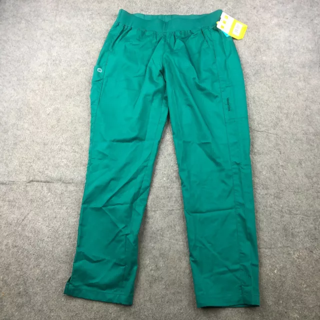 Wonder Wink Scrub Pants Womens Medium Petite Green Medical Nurse Doctor NEW