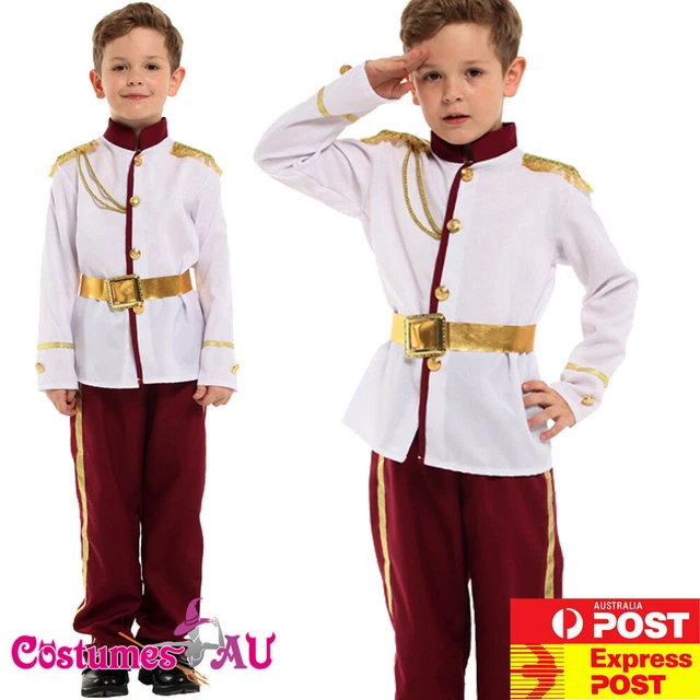 Kids Prince Charming Costume - Boys Royal Fairy Tale Cosplay Outfit For Halloween