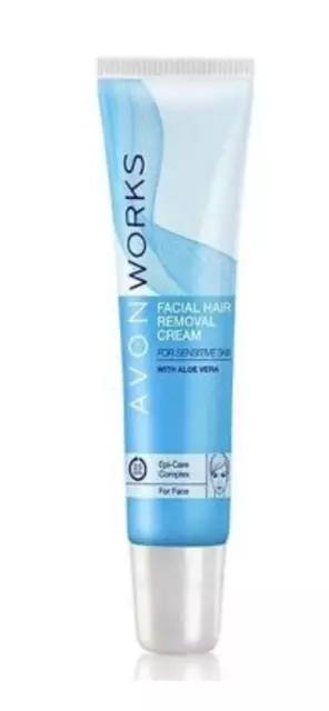 Avon's New Works  Facial Hair Removal Cream - New In Box  * Was Skin So Soft *