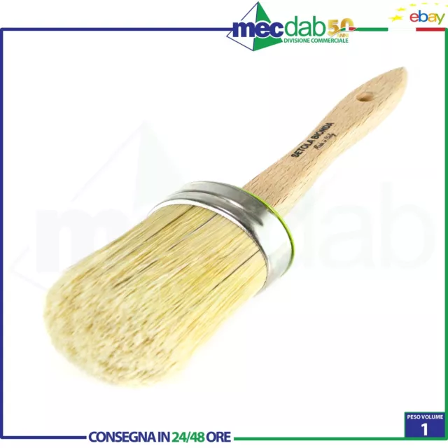 Pennello Ovalino Con Setola Bionda e Manico In Legno Cinghiale Serie 470