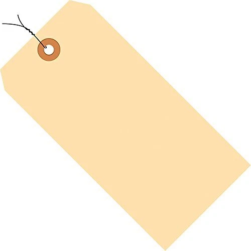 Shipping Tags Pre-Wired 10 Pt 4 3/4" x 2 3/8" Manila 1000/Case by Discount Sh...