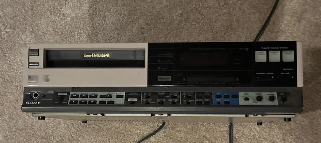 SONY SL-HFT7 SUPER Beta Hi-Fi Betamax Video Cassette Recorder Parts or ...