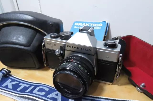 PRAKTICA MTL5 35mm SLR Film Camera with Pentacon 50mm f:1.8 Lens