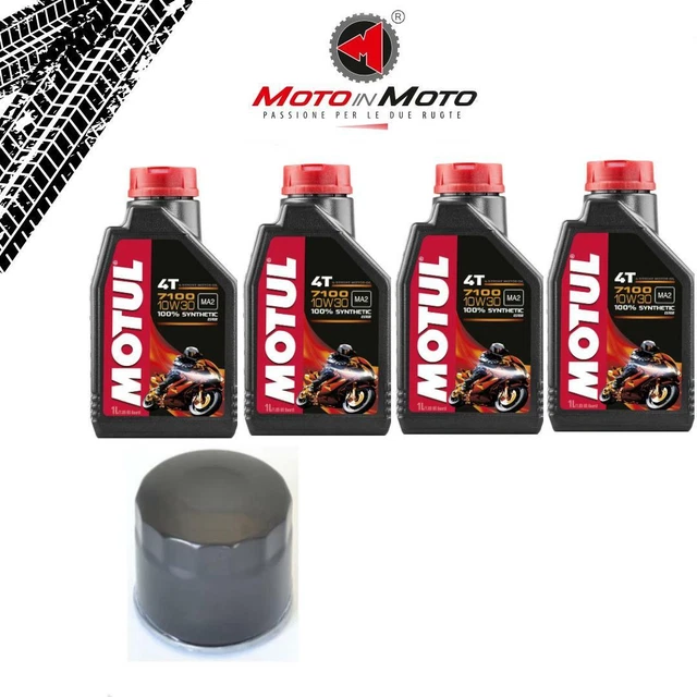 Kit Révision Huile MOTUL 5w40 + Filtre Pour Piaggio MP3 Yourban 300 Ie 2011-2015 - Entretien Scooter
