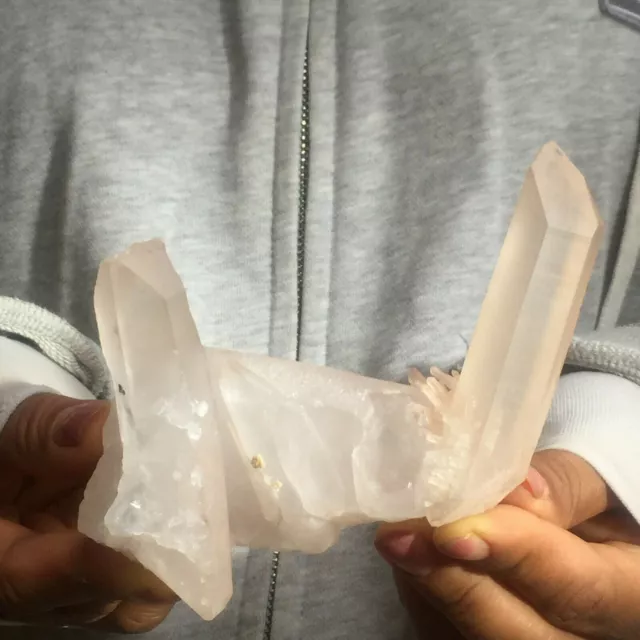 392g Natural White Quartz Crystal Cluster Healing Mineral Specimen