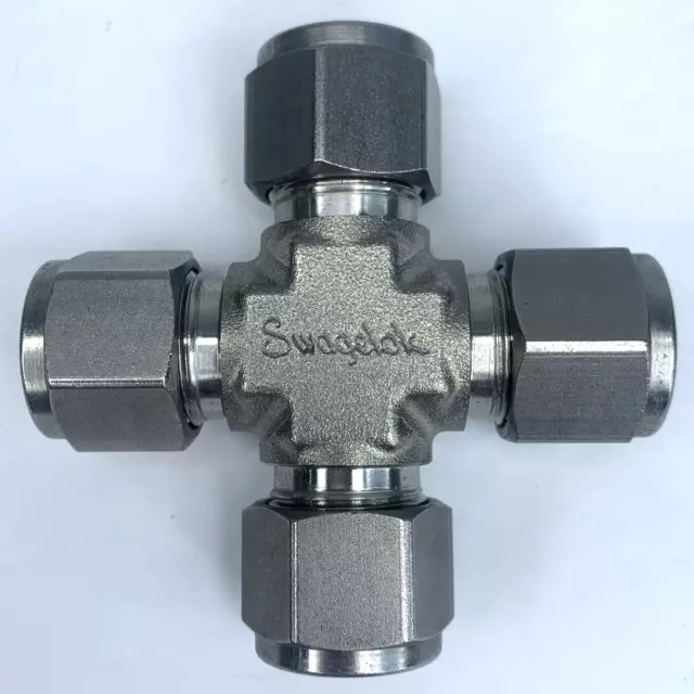 Swagelok Stainless Steel Union Cross Fitting, 1/2" OD Tube, SS-810-4  USA