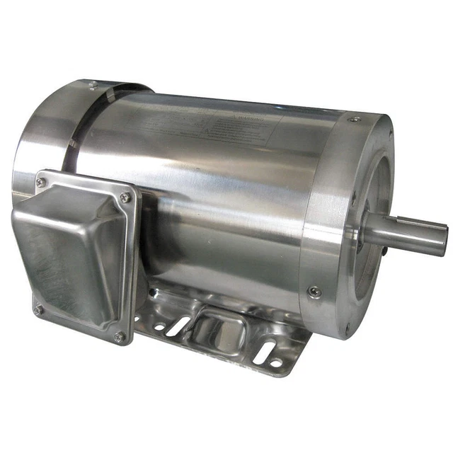DAYTON 6WY40 Washdown Motor,1 HP,3470,56HC,230/460V
