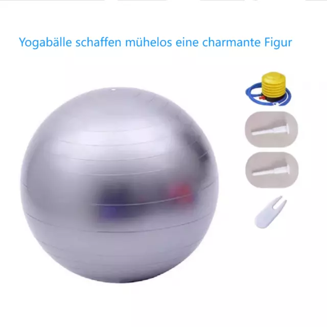 Gymnastikball Sitzball Schwangere Yoga Pilates Ball Fitnessball mit Ball Pumpe