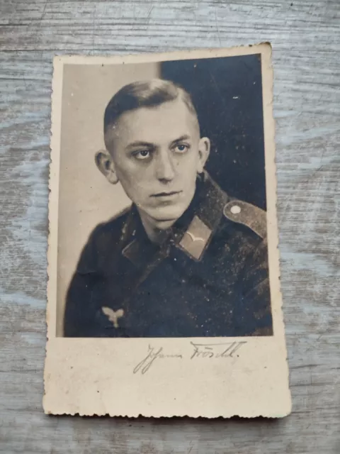 Soldat Kamerad Portrait Luftwaffe Wehrmacht 2.WK (8,5x13,5) Orig. Foto Postkarte
