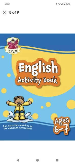 KS1 Year 2 English Home Learning Activity Workbook Ages 6-7 Cgp