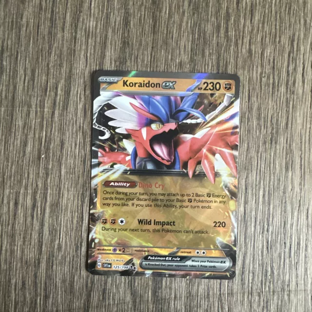 Pokemon : KORAIDON EX 125/198 ULTRA RARE and Regular Version 124/199 COMBO  !