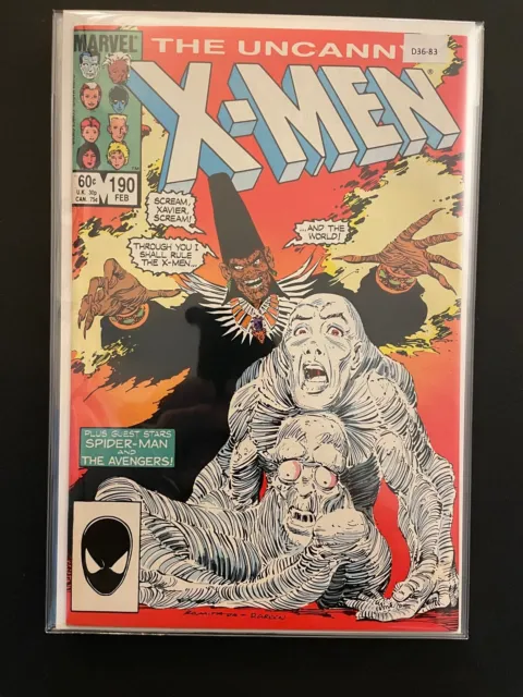 Uncanny X-Men vol.1 #190 1985 High Grade 9.4 Marvel Comic Book D36-83